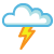It is forecast to be Chance of a Thunderstorm at 10:00 PM CDT on May 22, 2013